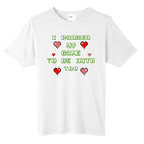 I Paused My Game To Be With You Funny Romantic Tall Fusion ChromaSoft Performance T-Shirt