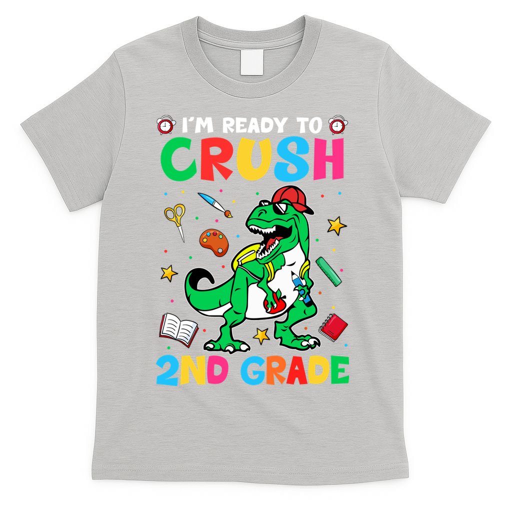 I'm Ready To Crush 2nd Grade Dinosaur Back To School T-Shirt