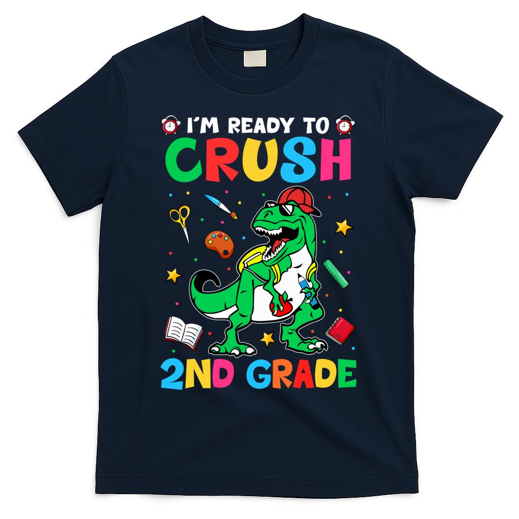I'm Ready To Crush 2nd Grade Dinosaur Back To School T-Shirt