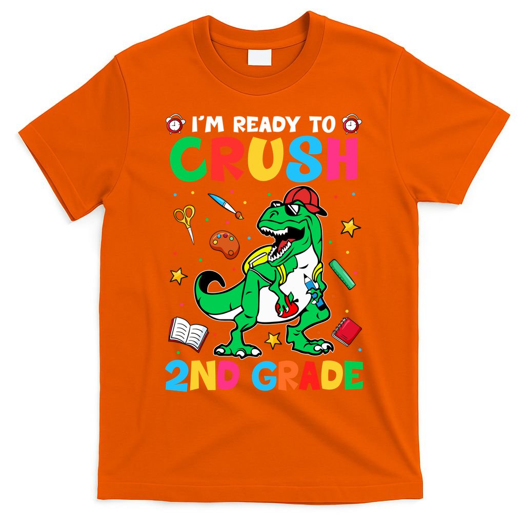 I'm Ready To Crush 2nd Grade Dinosaur Back To School T-Shirt