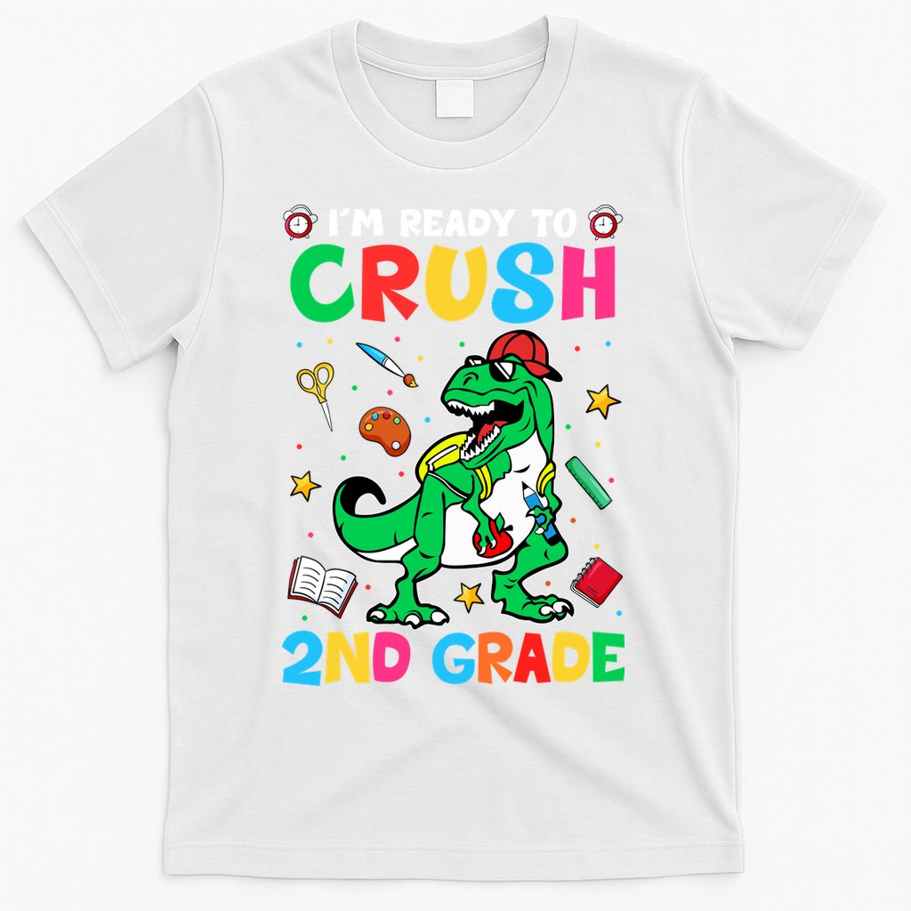 I'm Ready To Crush 2nd Grade Dinosaur Back To School T-Shirt
