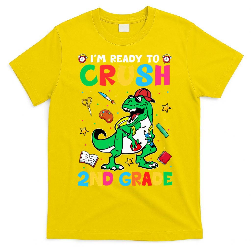 I'm Ready To Crush 2nd Grade Dinosaur Back To School T-Shirt
