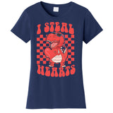 I Steal Hearts Dinosaur Valentines Women's T-Shirt