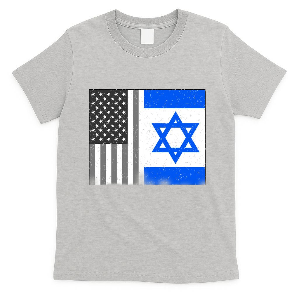 Israeli American Flag Pride Israel USA T-Shirt