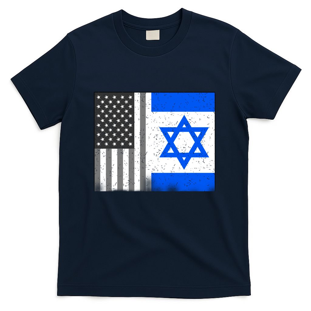 Israeli American Flag Pride Israel USA T-Shirt