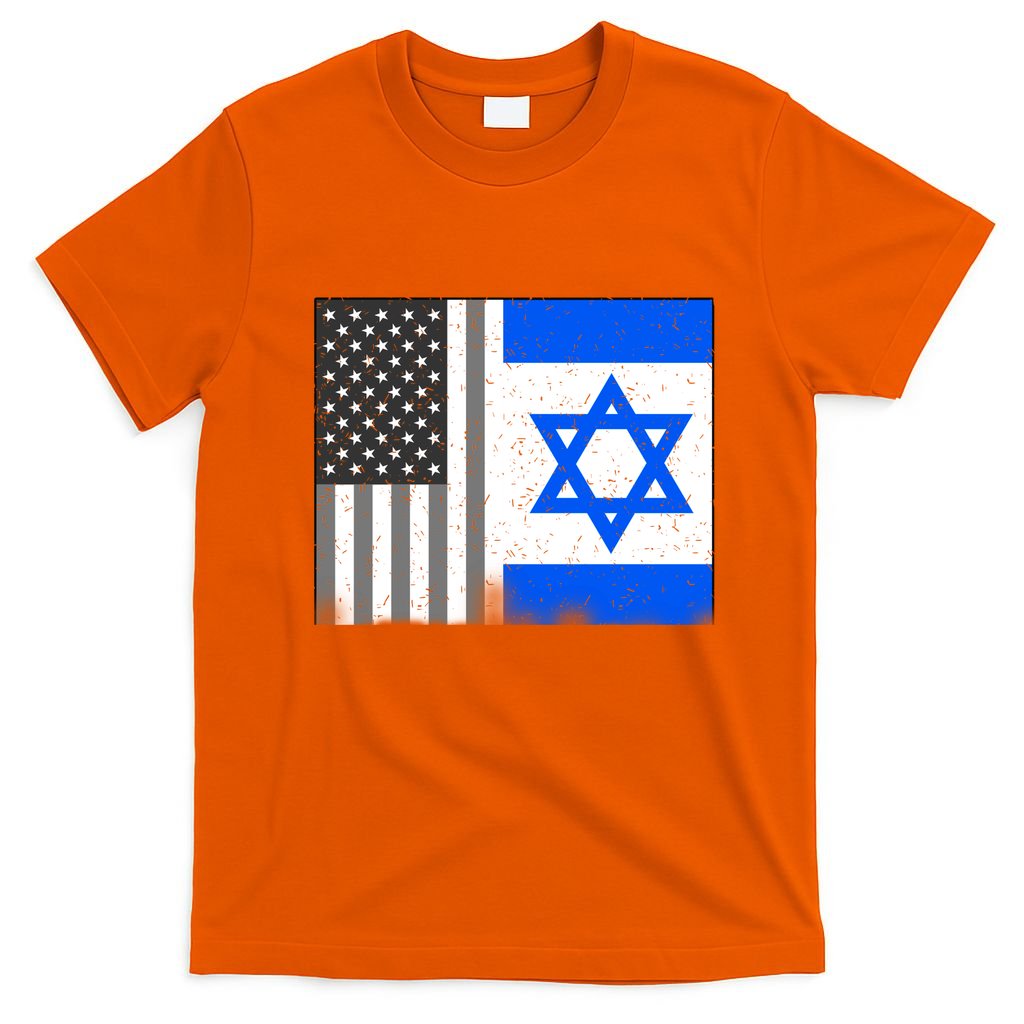 Israeli American Flag Pride Israel USA T-Shirt