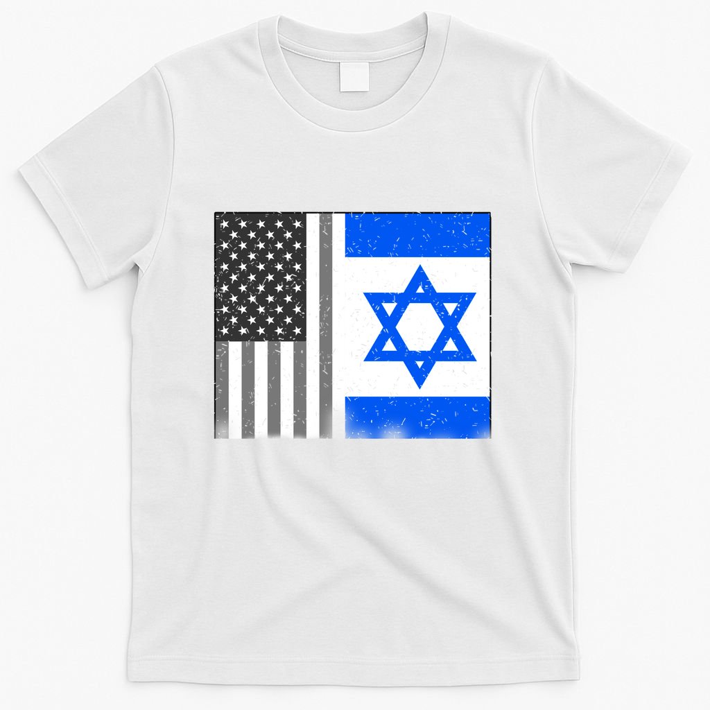 Israeli American Flag Pride Israel USA T-Shirt