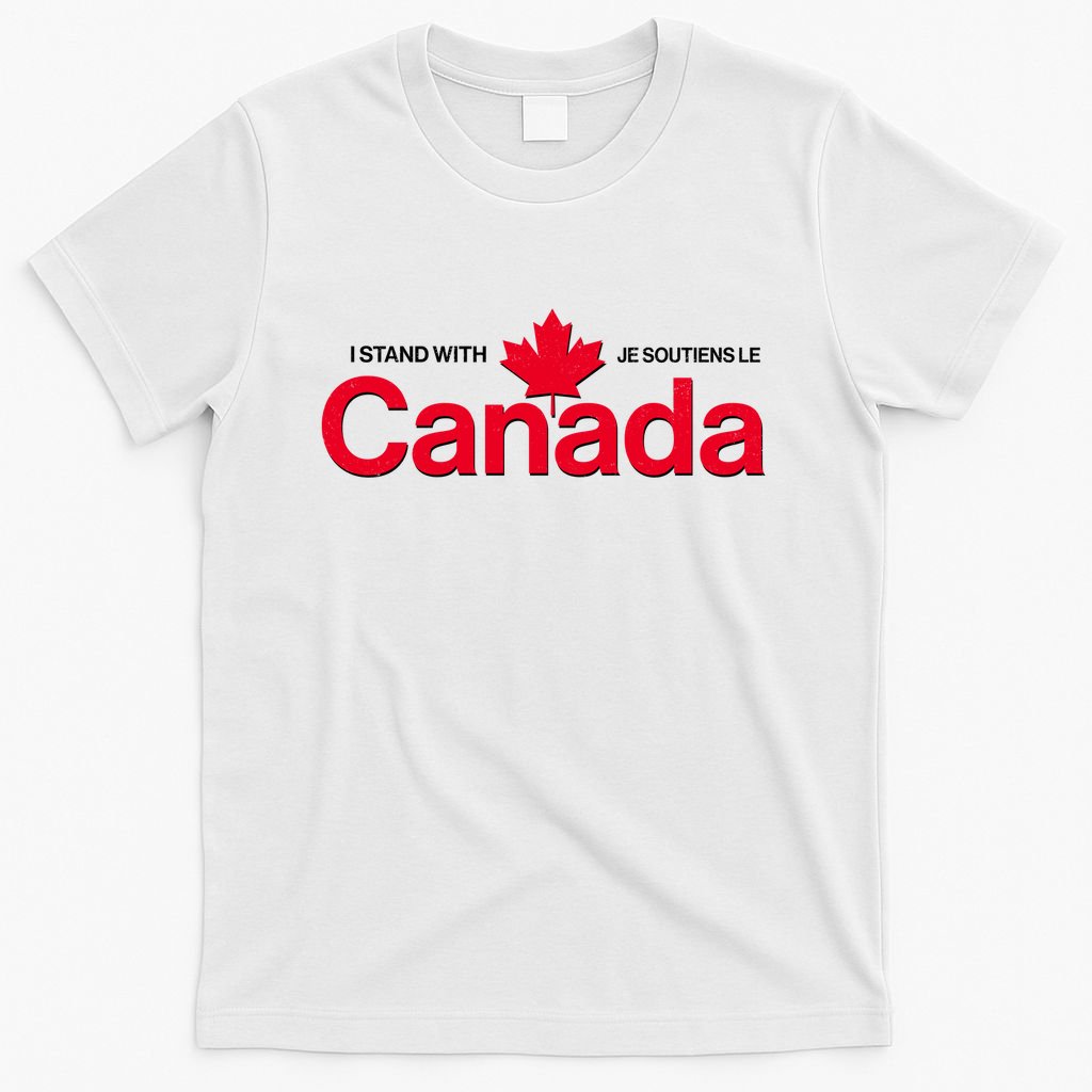 I Stand With Je Soutiens Le Canada English French T-Shirt
