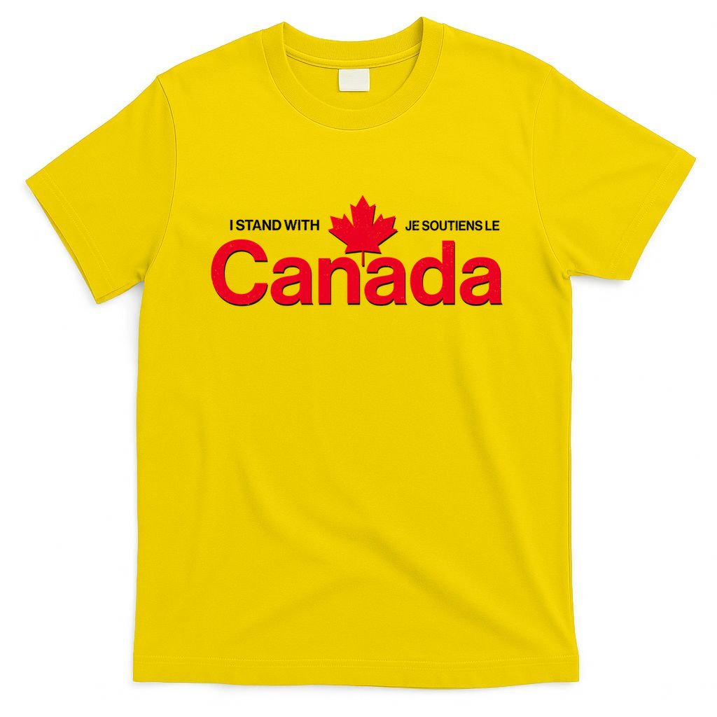 I Stand With Je Soutiens Le Canada English French T-Shirt