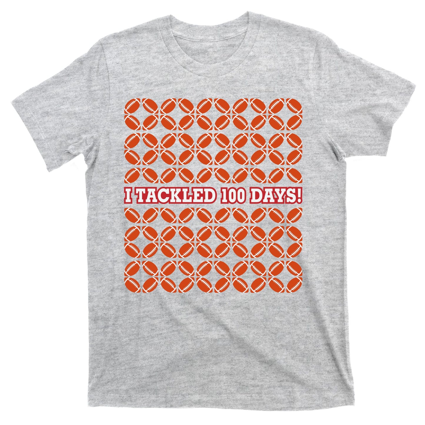 I Tackled 100 Days Of School Football T-Shirt