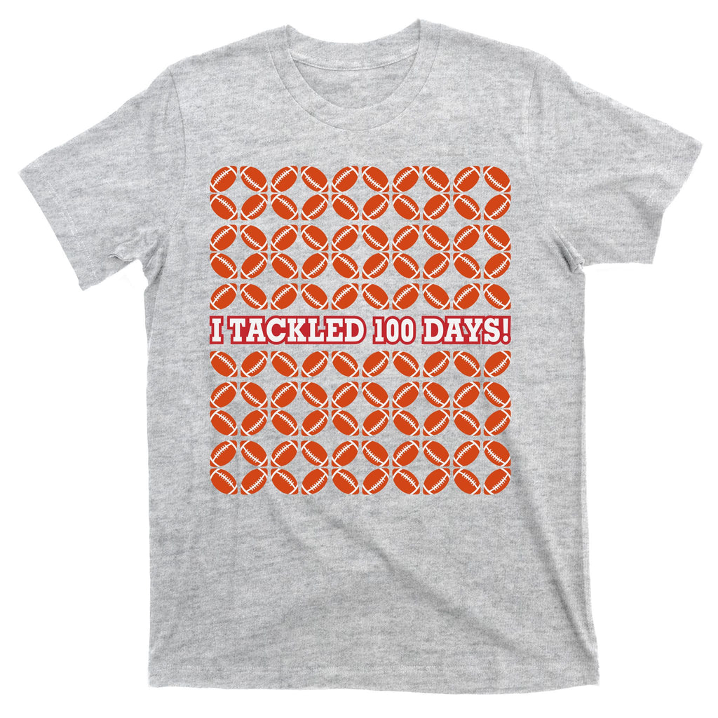 I Tackled 100 Days Of School Football T-Shirt