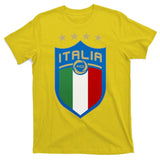 Italy Italia Football Soccer Shield Logo T-Shirt