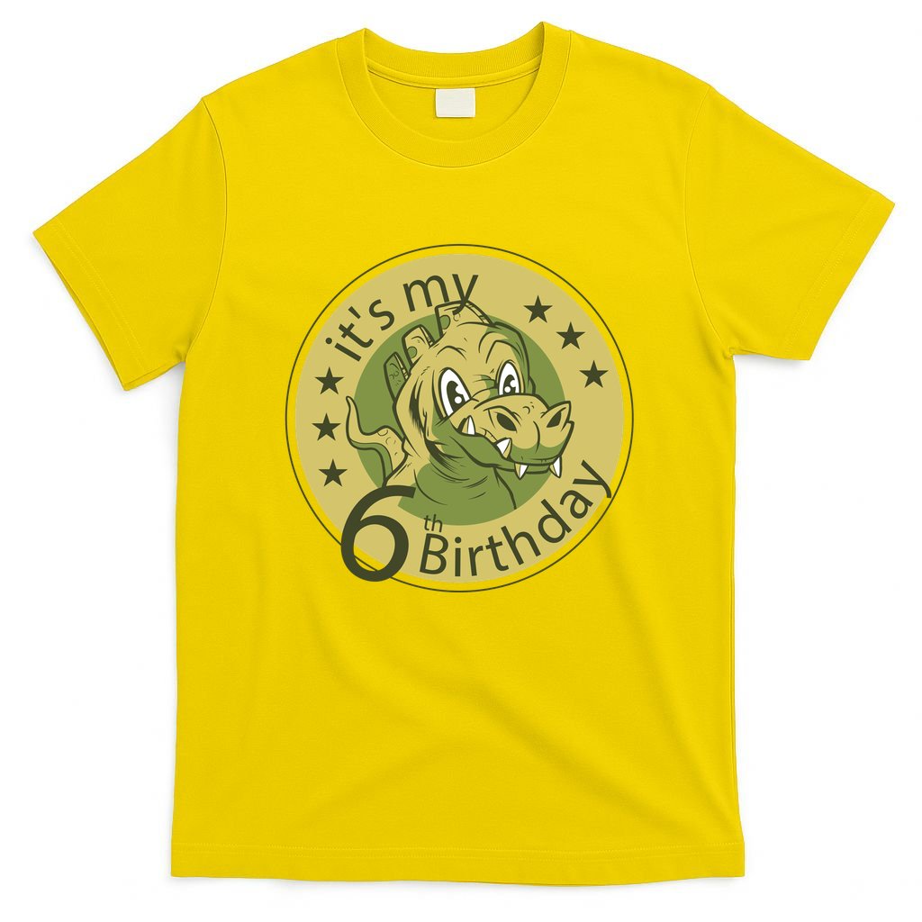 It's My 6th Birthday Dinosaur T-Shirt