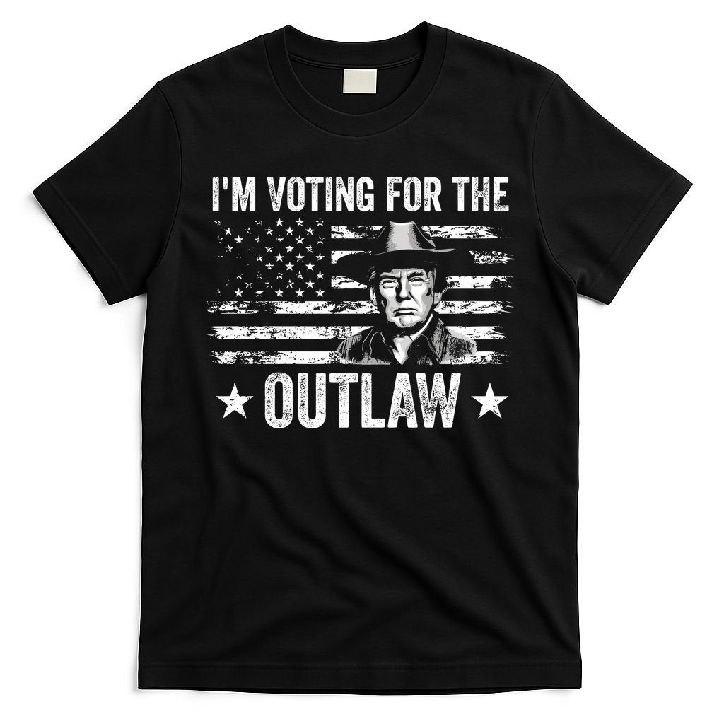 Im Voting For The Outlaw Funny Trump Maga 2024 T-Shirt
