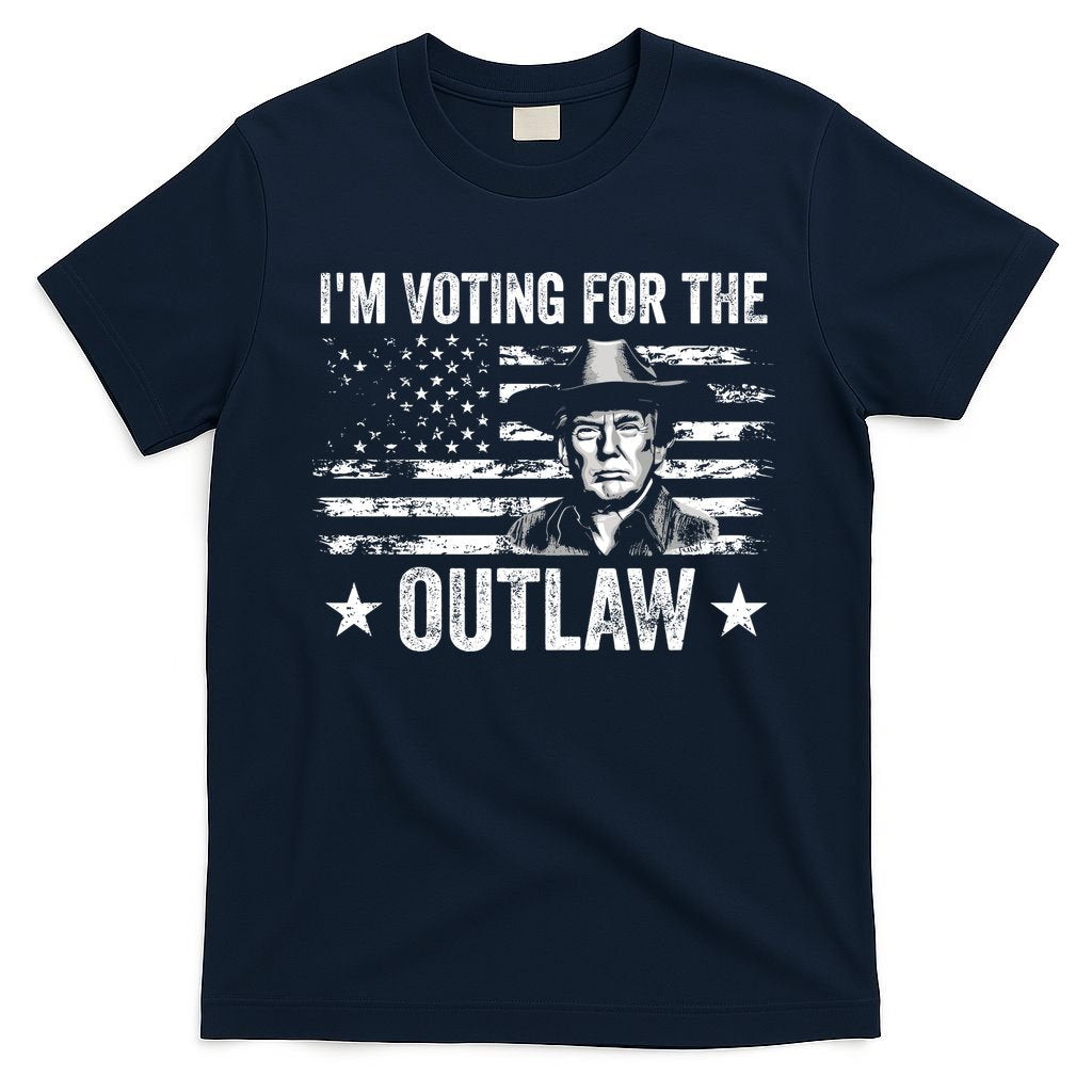 Im Voting For The Outlaw Funny Trump Maga 2024 T-Shirt