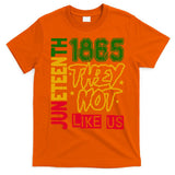 Juneteenth 1865 Black History Month They Not Like Us T-Shirt