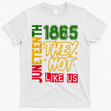 Juneteenth 1865 Black History Month They Not Like Us T-Shirt