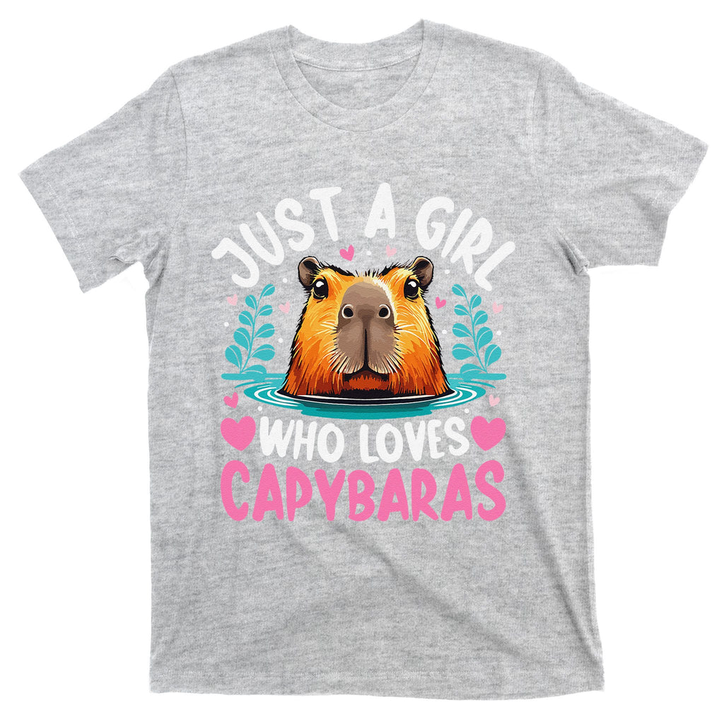 Just A Girl Who Loves Capybaras Cute Rodent Women T-Shirt