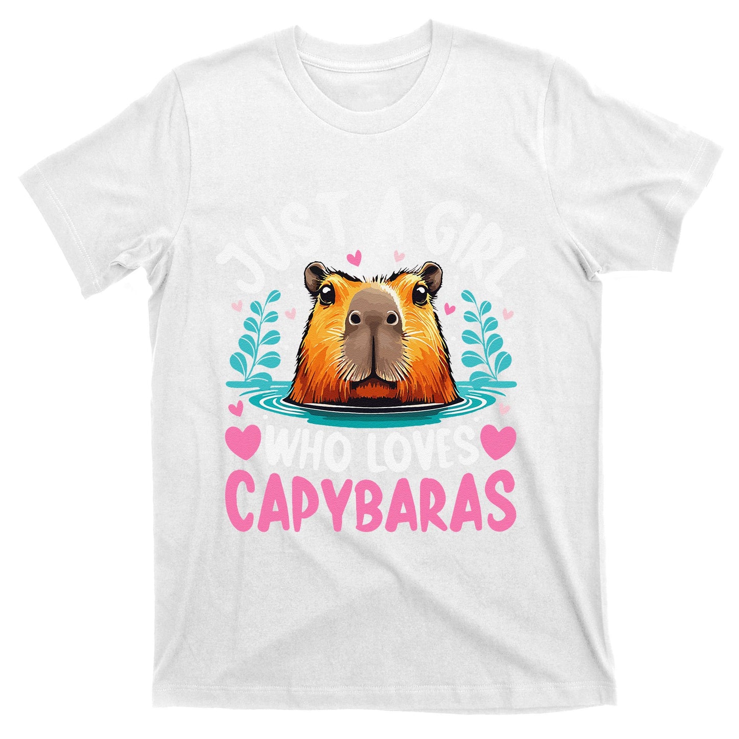 Just A Girl Who Loves Capybaras Cute Rodent Women T-Shirt