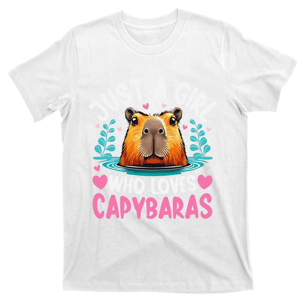 Just A Girl Who Loves Capybaras Cute Rodent Women T-Shirt