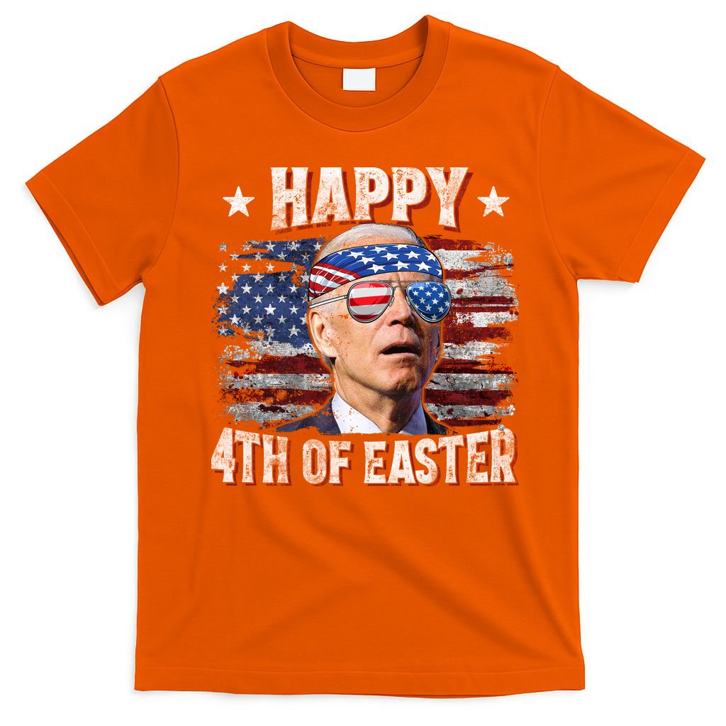 Joe Biden 4th Of July Shirts Happy 4th Of Easter American US Flag T-Shirt