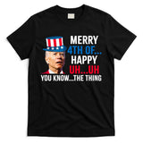 Joe Biden Confused Merry Happy Funny 4th Of July T-Shirt
