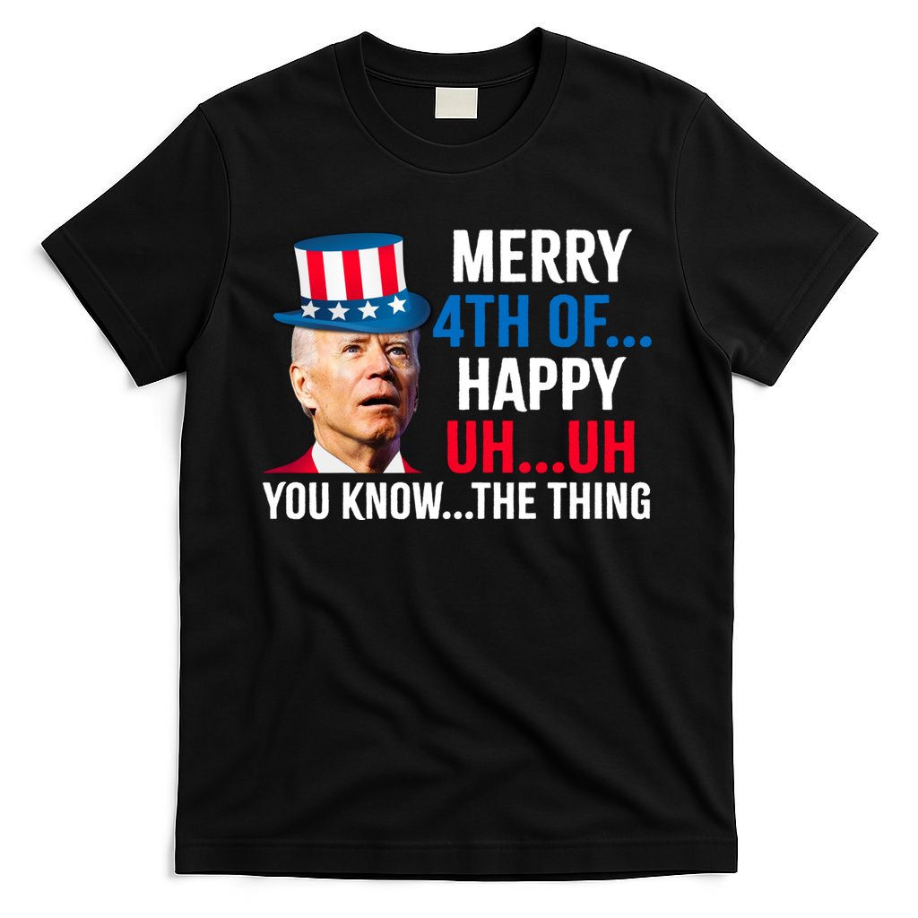 Joe Biden Confused Merry Happy Funny 4th Of July T-Shirt