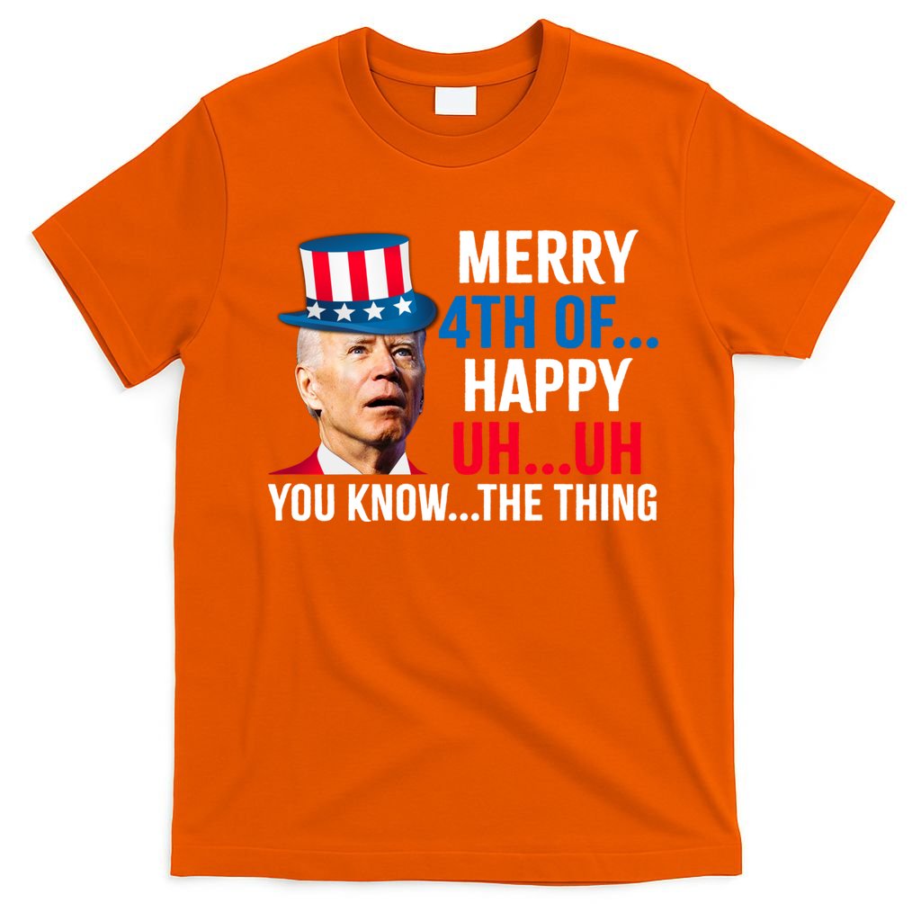 Joe Biden Confused Merry Happy Funny 4th Of July T-Shirt