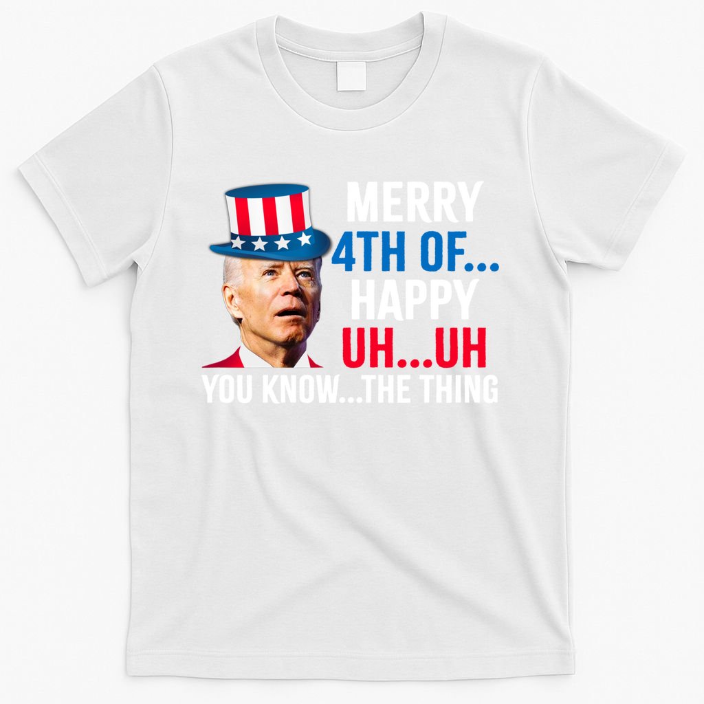 Joe Biden Confused Merry Happy Funny 4th Of July T-Shirt