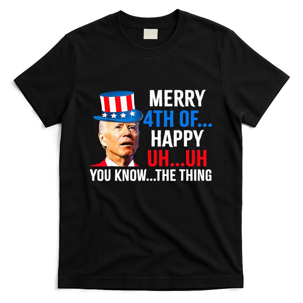 Joe Biden Dazed Biden Confused Merry Happy Funny 4th Of July T-Shirt