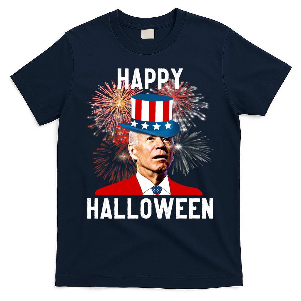 Joe Biden Happy Halloween For Funny 4th Of July T-Shirt