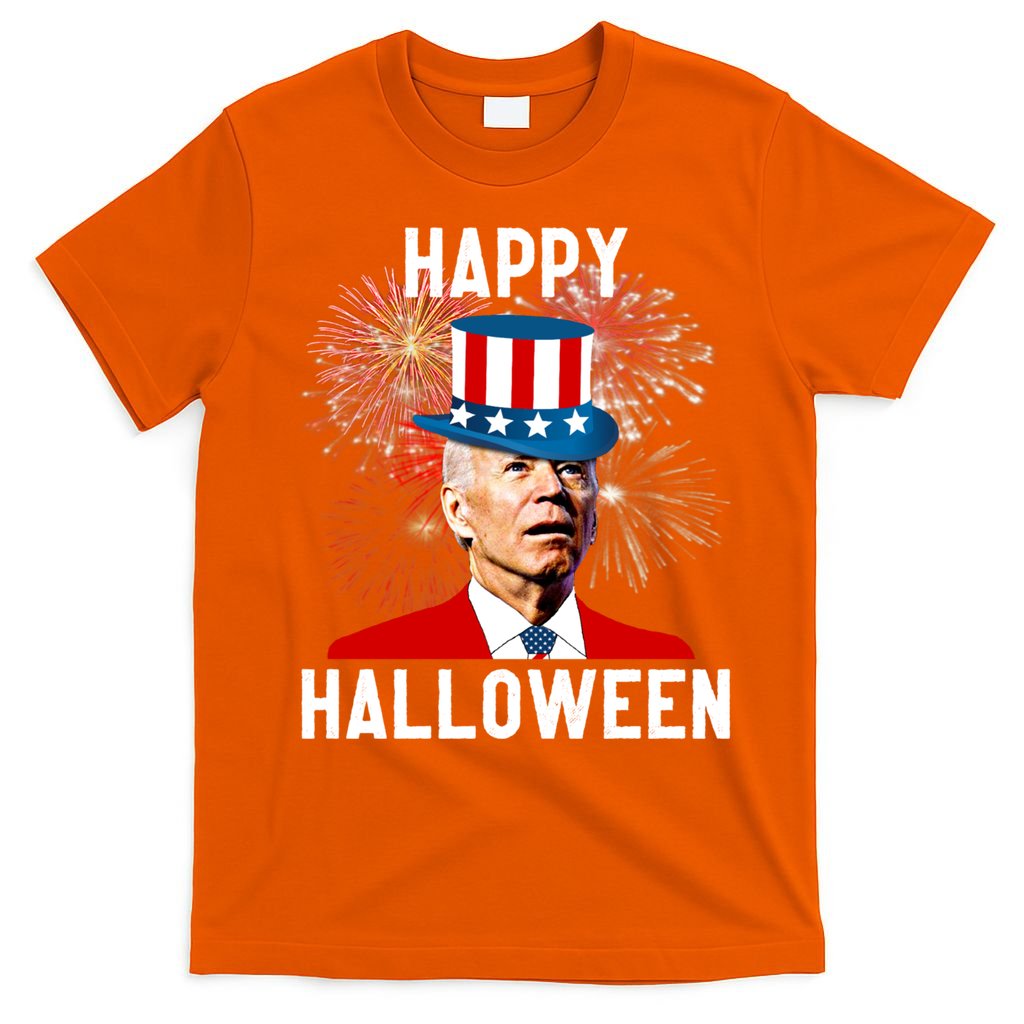 Joe Biden Happy Halloween For Funny 4th Of July T-Shirt