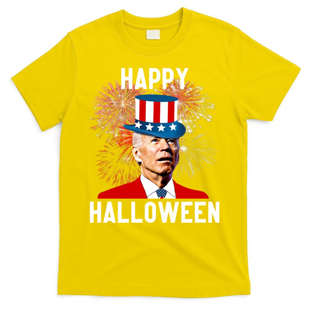 Joe Biden Happy Halloween For Funny 4th Of July T-Shirt