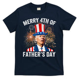 Joe Biden Merry 4th Of Fathers Day Funny 4th Of July T-Shirt