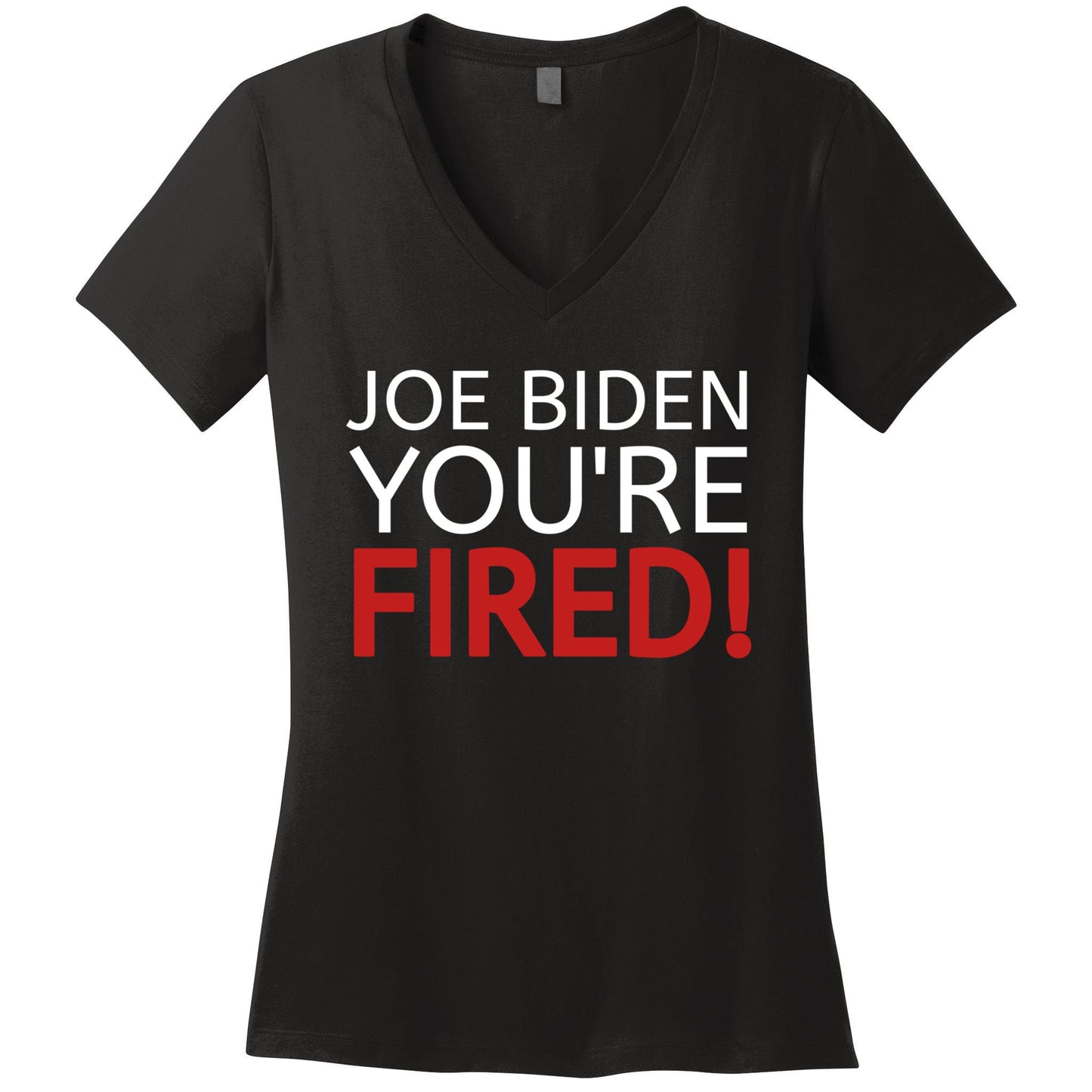 Joe Biden YouRe Fired Gift Antibiden Election 2024 Trump Gift Women's V-Neck T-Shirt