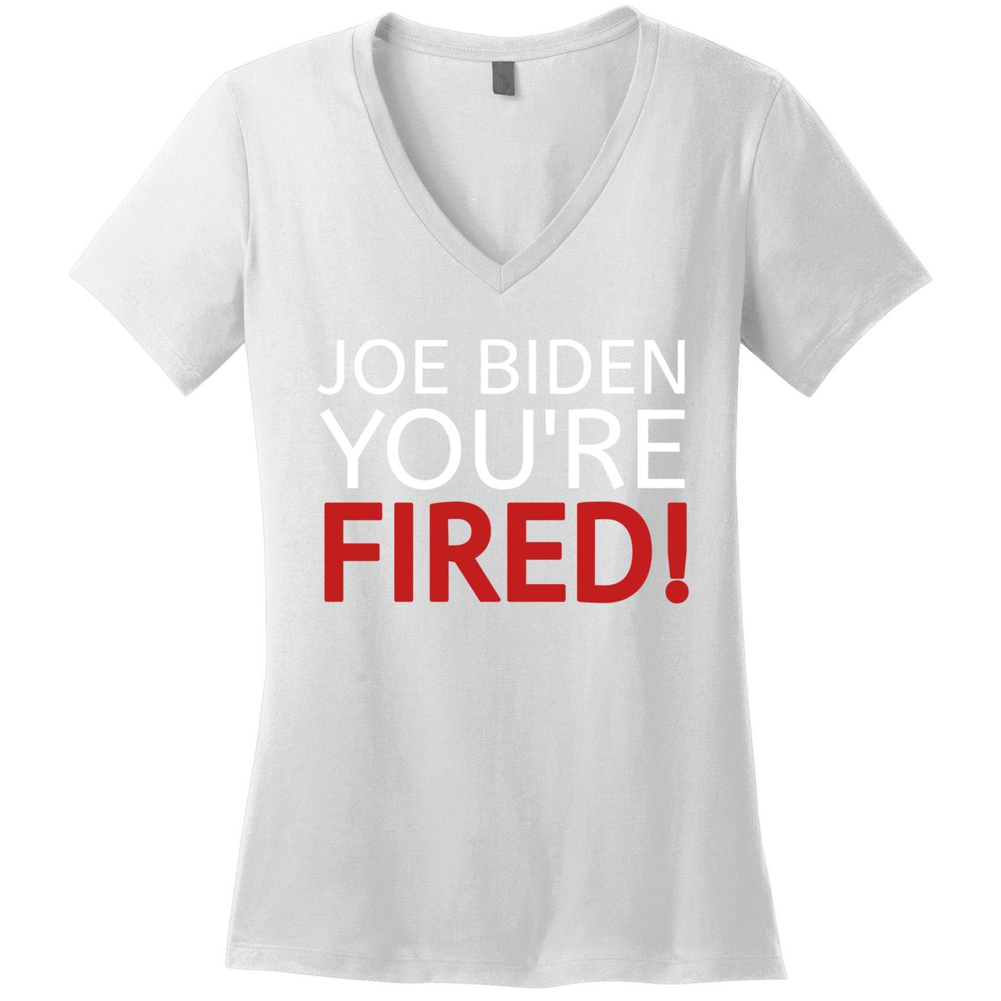 Joe Biden YouRe Fired Gift Antibiden Election 2024 Trump Gift Women's V-Neck T-Shirt