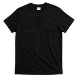 Jesus Christ 3 Nails Cross Christian Faith Embroidered T-Shirt