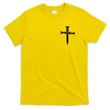Jesus Christ 3 Nails Cross Christian Hope Faith Love Embroidered Embroidered T-Shirt