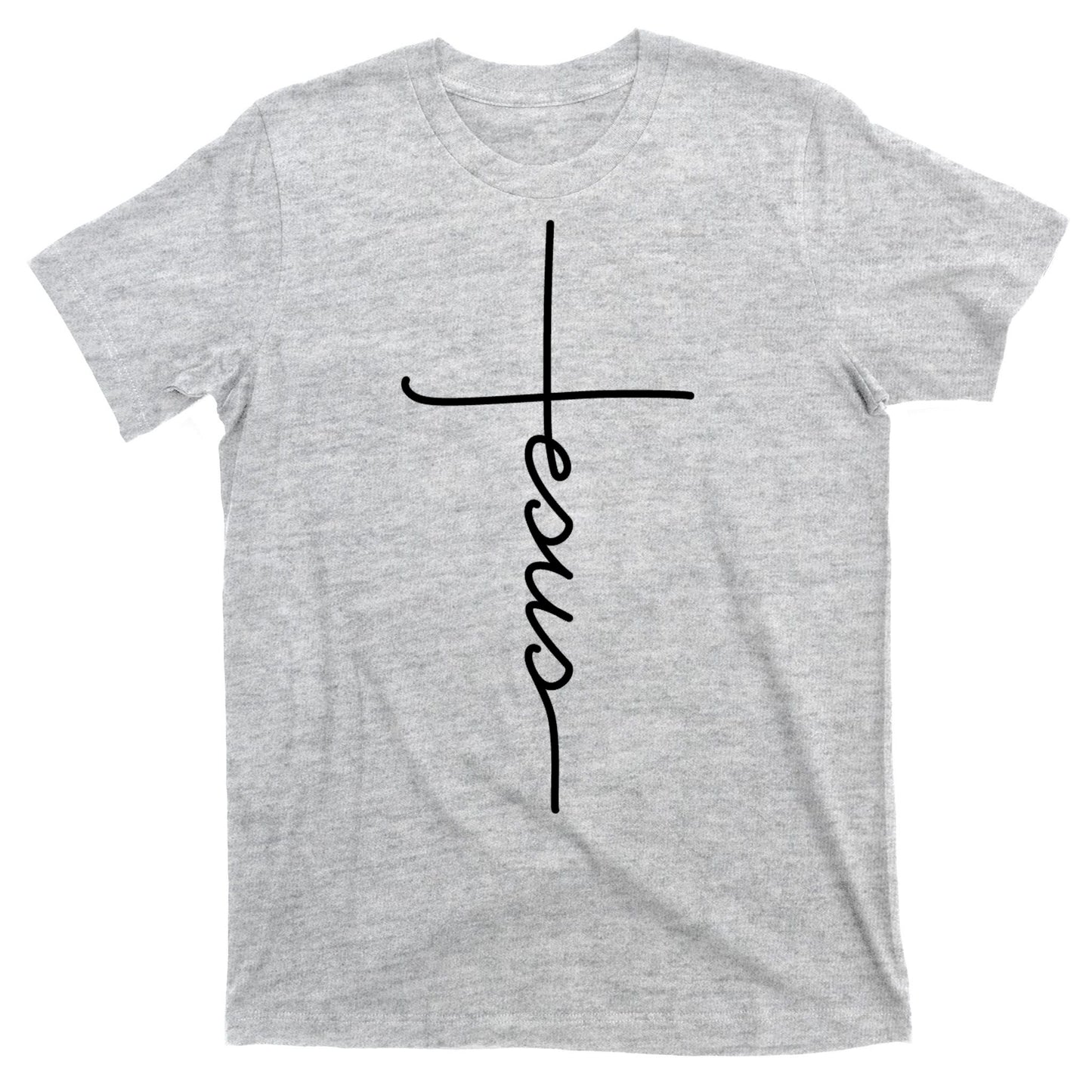 Jesus Christ Faith Christian Cross Logo T-Shirt