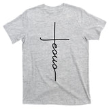 Jesus Christ Faith Christian Cross Logo T-Shirt
