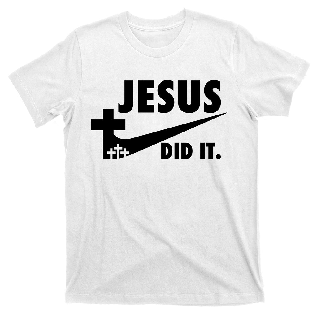 Jesus Did It Faith Cross Christian T-Shirt