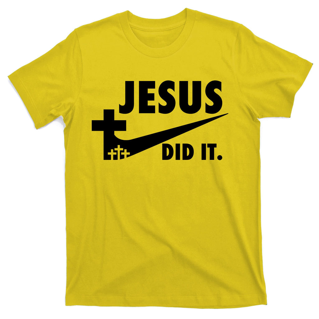Jesus Did It Faith Cross Christian T-Shirt