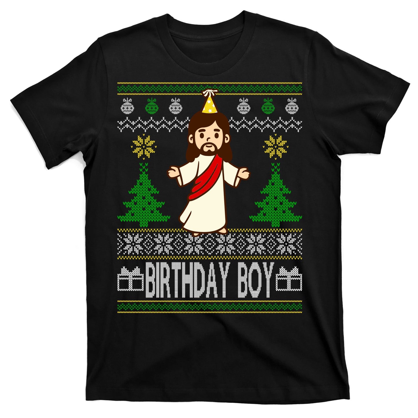 Jesus Birthday Boy Ugly Christmas T-Shirt