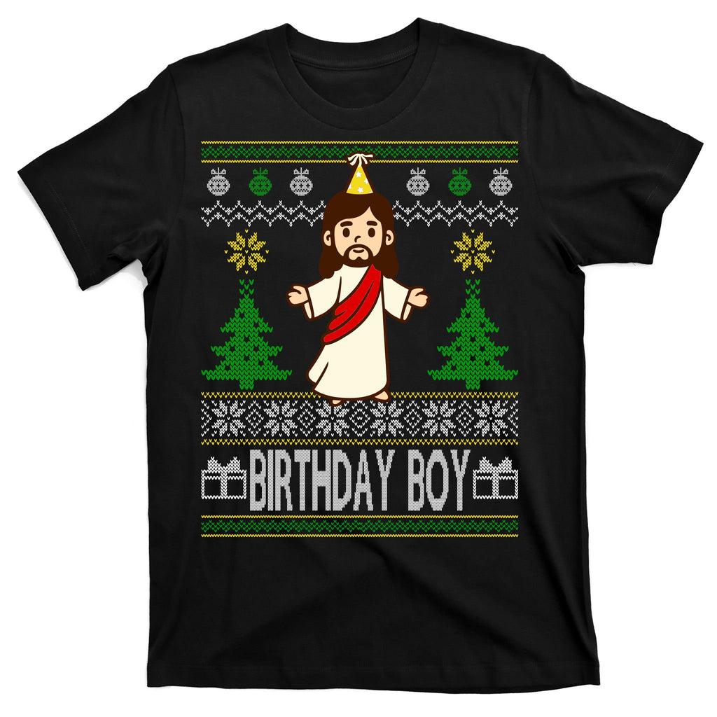 Jesus Birthday Boy Ugly Christmas T-Shirt