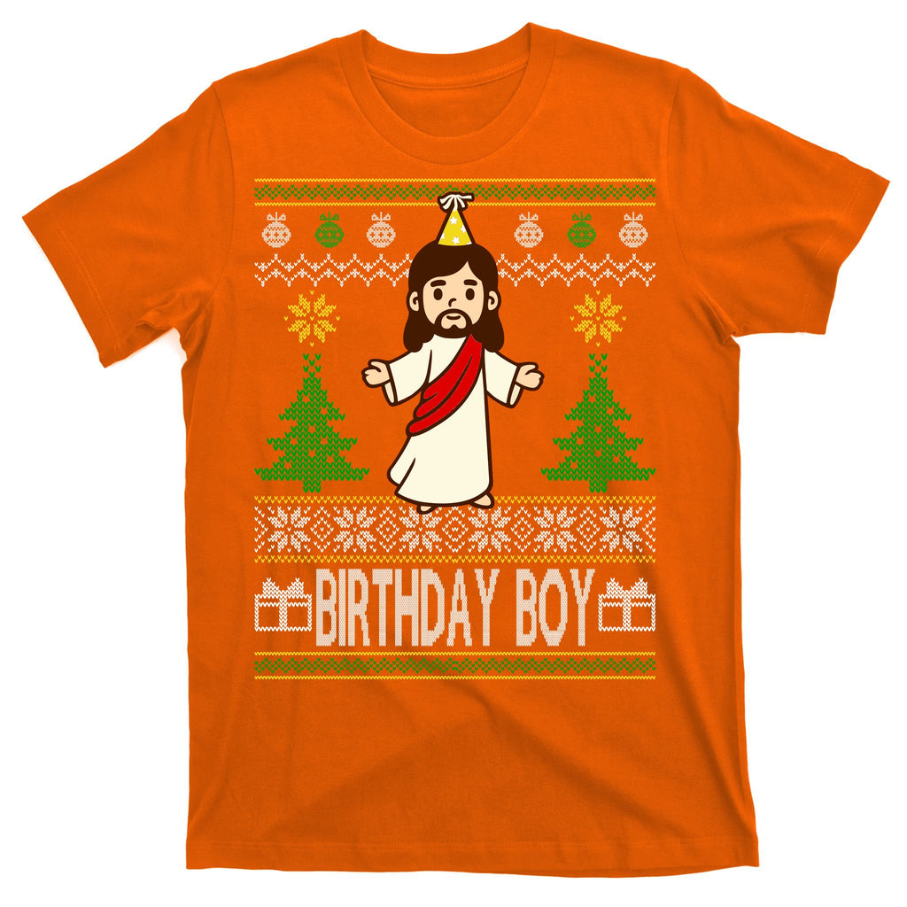 Jesus Birthday Boy Ugly Christmas T-Shirt