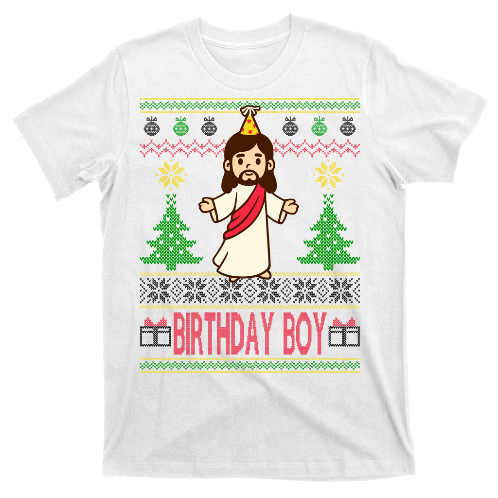 Jesus Birthday Boy Ugly Christmas T-Shirt
