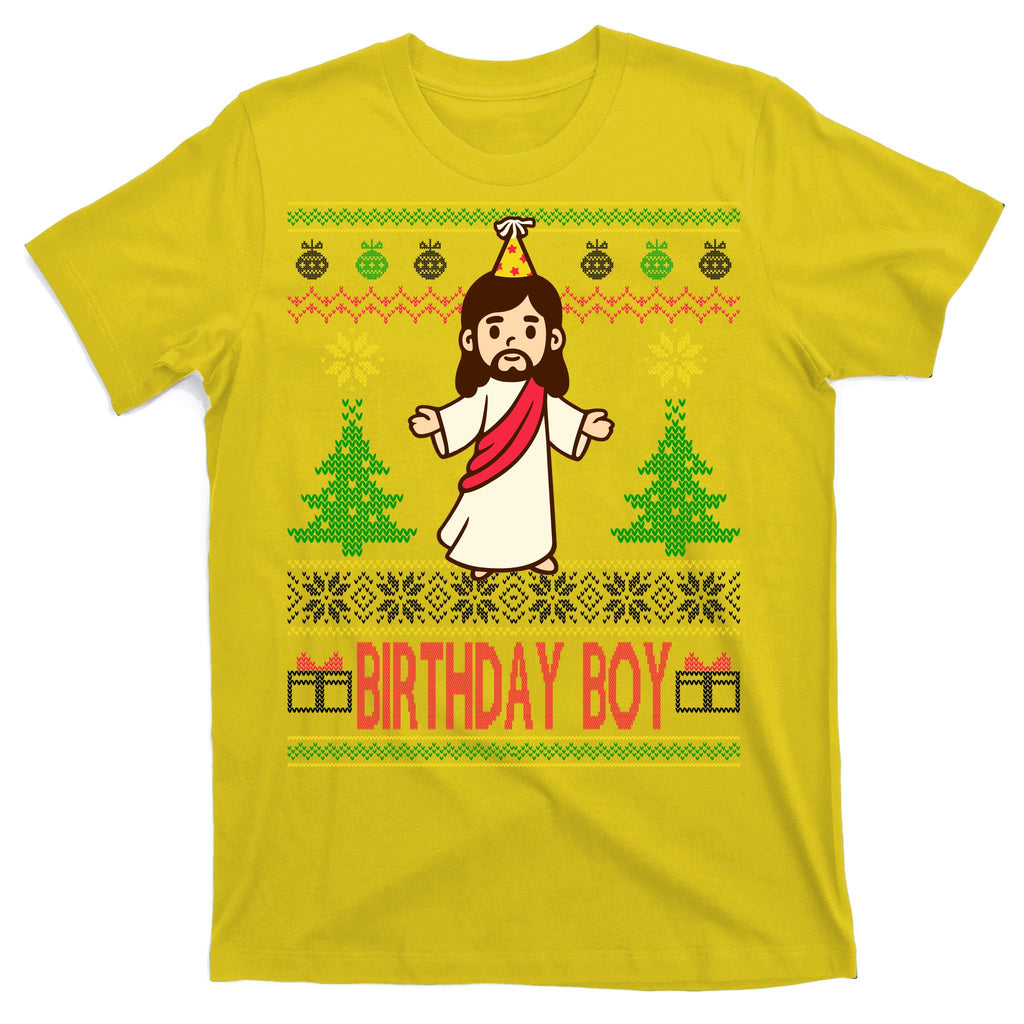 Jesus Birthday Boy Ugly Christmas T-Shirt