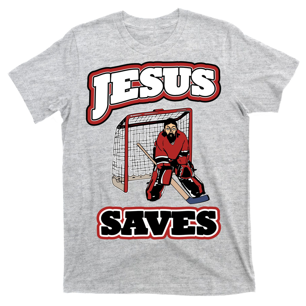 Jesus Saves Hockey Goalie T-Shirt