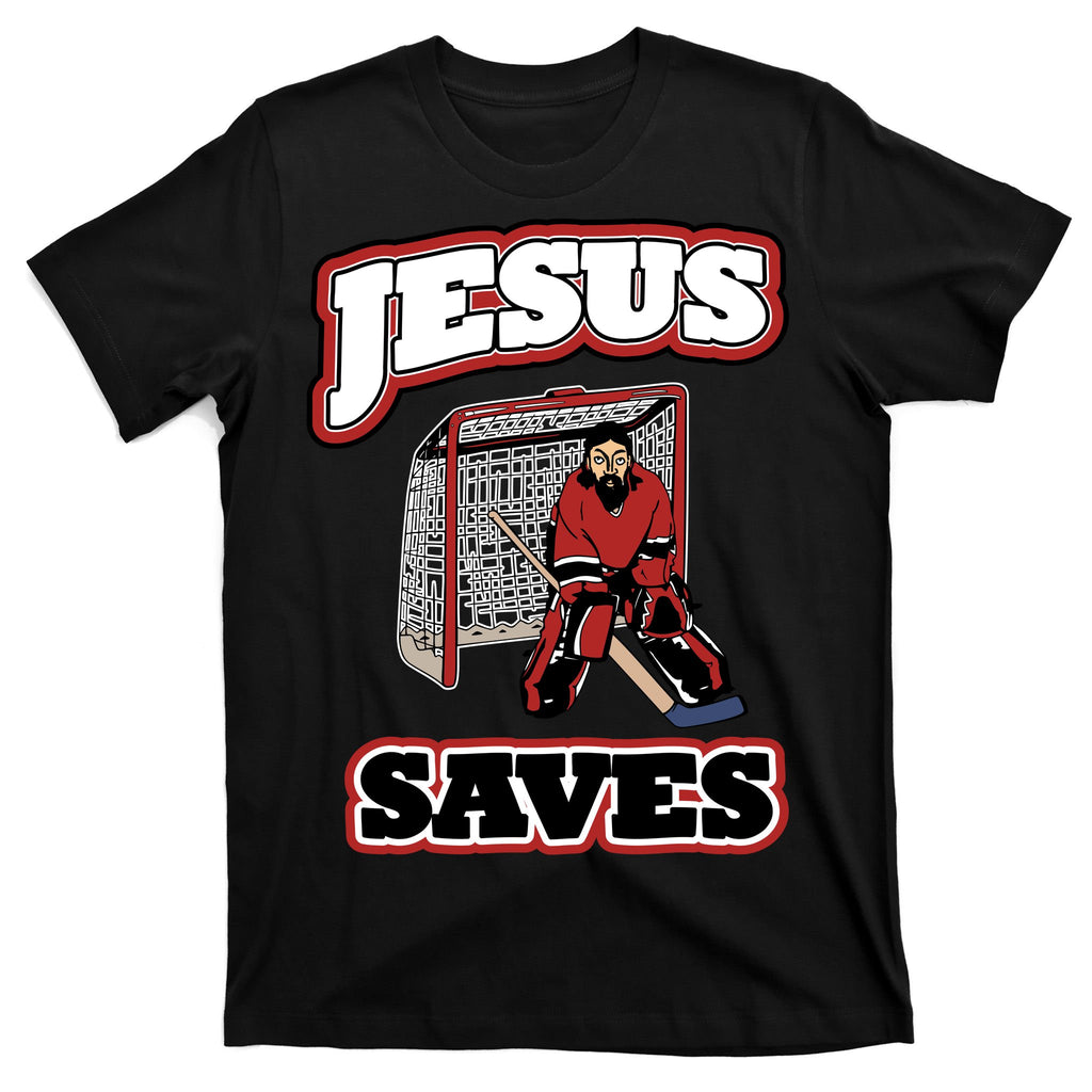 Jesus Saves Hockey Goalie T-Shirt