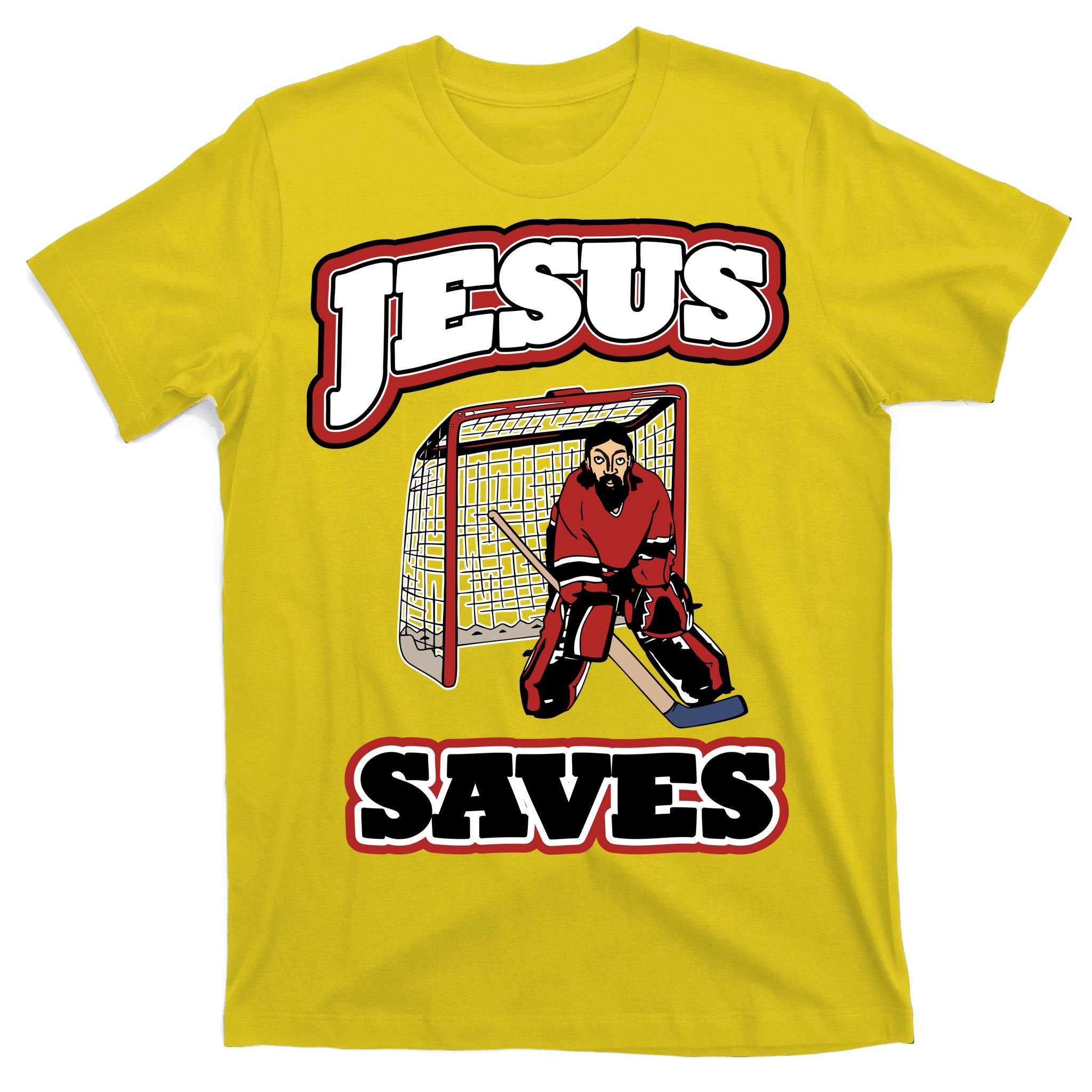 Jesus Saves Hockey Goalie T-Shirt
